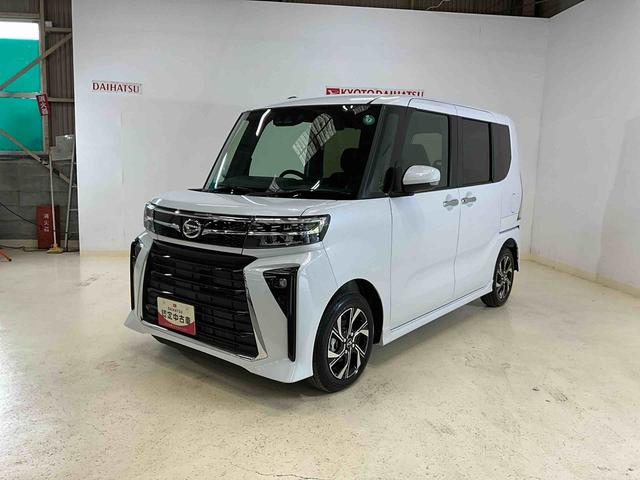 タントカスタムＸワンオーナー　衝突軽減ブレーキ　認定中古車　電動パーキングブレーキ　オートブレーキホールド機能　両側電動スライドドア　運転席助手席シートヒーター　プッシュボタンスタート　スマートキー　オーディオレス（京都府）の中古車