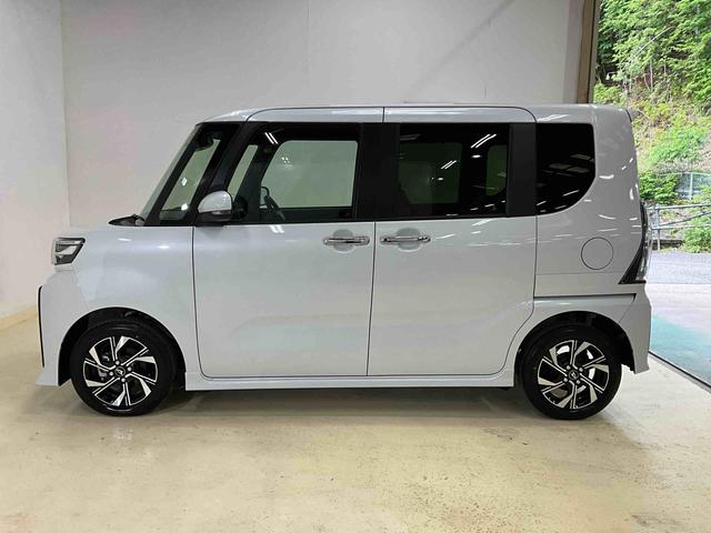 タントカスタムＸワンオーナー　衝突軽減ブレーキ　認定中古車　電動パーキングブレーキ　オートブレーキホールド機能　両側電動スライドドア　運転席助手席シートヒーター　プッシュボタンスタート　スマートキー　オーディオレス（京都府）の中古車