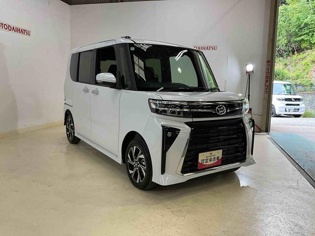 タントカスタムＸダイハツ認定中古車　予防安全機能スマートアシスト搭載　アイドリングストップ　オートライト　オートマチックハイビーム　電動格納ミラー　ＬＥＤヘッドライト　バックモニター　キーフリーキー　シートヒーター（京都府）の中古車
