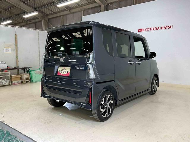 タントカスタムＸダイハツ認定中古車　予防安全機能スマートアシスト搭載　アイドリングストップ　オートマチックハイビーム　オートライト　ＬＥＤヘッドライト　バックモニター　キーフリーキー　シートヒーター　電動格納ミラー（京都府）の中古車
