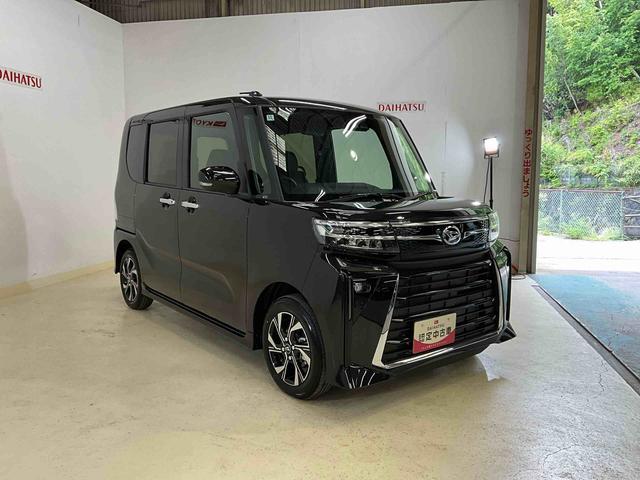タントカスタムＸダイハツ認定中古車　予防安全機能スマートアシスト搭載　アイドリングストップ　オートマチックハイビーム　オートライト　ＬＥＤヘッドライト　電動格納ミラー　シートヒーター　バックモニター　キーフリーキー（京都府）の中古車