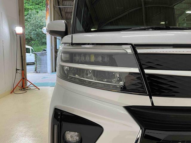 タントカスタムＲＳダイハツ認定中古車　予防安全機能スマートアシスト搭載　アイドリングストップ　オートライト　オートマチックハイビーム　ＬＥＤヘッドライト　電動格納ミラー　バックモニター　シートヒーター　キーフリーキー（京都府）の中古車