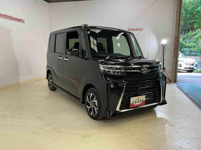 タントカスタムＸワンオーナー　衝突軽減ブレーキ　認定中古車　電動パーキングブレーキ　オートブレーキホールド機能　両側電動スライドドア　運転席助手席シートヒーター　プッシュボタンスタート　スマートキー　オーディオレス車（京都府）の中古車