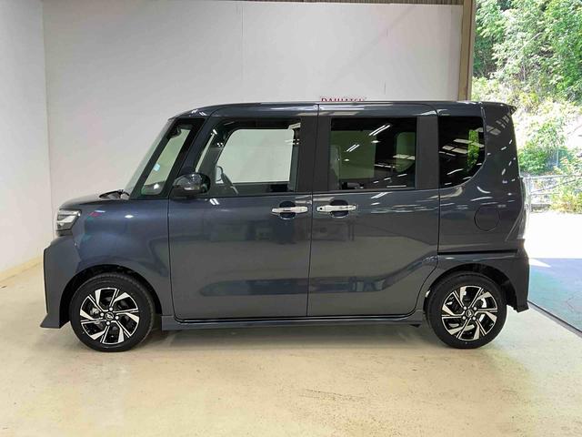 タントカスタムＸワンオーナー　衝突軽減ブレーキ　認定中古車　両側電動スライドドア　運転席助手席シートヒーター　電動パーキングブレーキ　オートブレーキホールド機能　プッシュボタンスタート　スマートキー　オーディオレス車（京都府）の中古車
