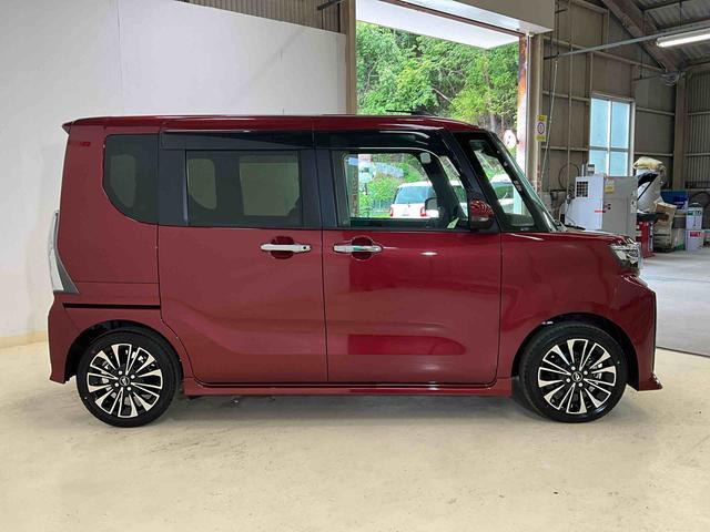 タントカスタムＲＳ　ターボ　スマートアシスト　２ＷＤ　ＣＶＴ１０インチナビ　バックカメラ　フルセグチューナー　ブルートゥース対応　ターボ　スマートアシスト　プッシュボタンエンジンスタート　両側リヤパワースライドドア　ＬＥＤヘッドライト　アルミホイール　ＡＢＳ（京都府）の中古車