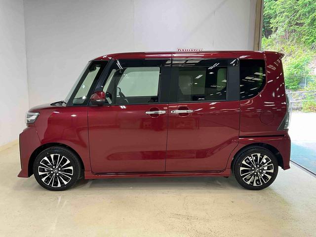 タントカスタムＲＳ　ターボ　スマートアシスト　２ＷＤ　ＣＶＴ１０インチナビ　バックカメラ　フルセグチューナー　ブルートゥース対応　ターボ　スマートアシスト　プッシュボタンエンジンスタート　両側リヤパワースライドドア　ＬＥＤヘッドライト　アルミホイール　ＡＢＳ（京都府）の中古車
