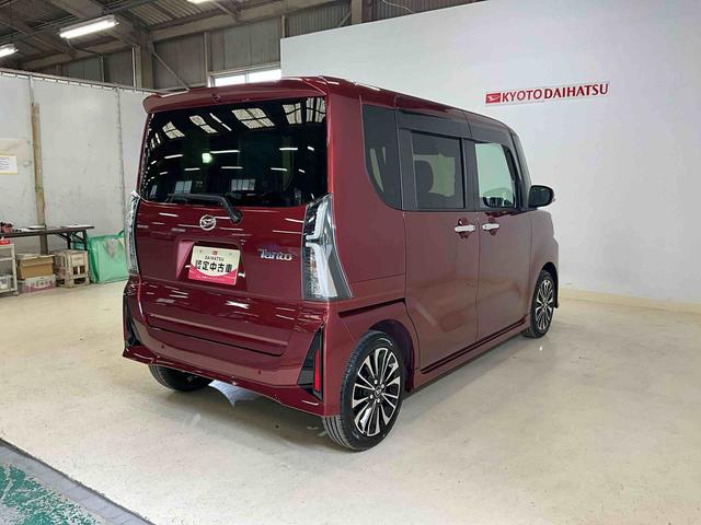 タントカスタムＲＳ　ターボ　スマートアシスト　２ＷＤ　ＣＶＴ１０インチナビ　バックカメラ　フルセグチューナー　ブルートゥース対応　ターボ　スマートアシスト　プッシュボタンエンジンスタート　両側リヤパワースライドドア　ＬＥＤヘッドライト　アルミホイール　ＡＢＳ（京都府）の中古車