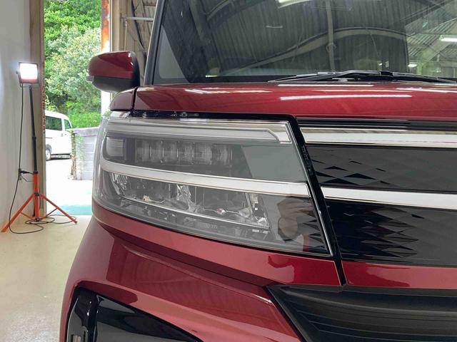 タントカスタムＲＳ　ターボ　スマートアシスト　２ＷＤ　ＣＶＴ１０インチナビ　バックカメラ　フルセグチューナー　ブルートゥース対応　ターボ　スマートアシスト　プッシュボタンエンジンスタート　両側リヤパワースライドドア　ＬＥＤヘッドライト　アルミホイール　ＡＢＳ（京都府）の中古車