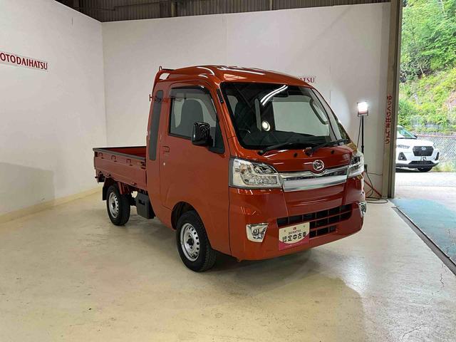 ハイゼットトラックジャンボＳＡIIIｔ　４ＷＤ　マニュアル（ミッション）スマートアシストＩＩＩｔ　４ＷＤ　ＬＥＤヘッドライト　マニュアルエアコン　キーレスエントリー　オートライト　スチールホイール　作業灯　コーナーセンサー　テールゲートチェーン　フォグランプ　ＡＢＳ（京都府）の中古車