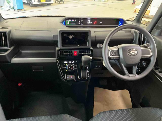 タントカスタムＸ　届出済み未使用車　ＬＥＤヘッドランプ　スマアシバックカメラ対応　ＬＥＤヘッドランプ　両側電動スライドドア　プッシュボタンスタート　キーフリー　アイドリングストップ　シートヒーター　ベンチシート　オートエアコン　オートライト　アルミホイール　ＡＢＳ（京都府）の中古車