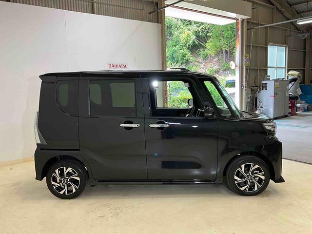 タントカスタムＸ　届出済み未使用車　ＬＥＤヘッドランプ　スマアシバックカメラ対応　ＬＥＤヘッドランプ　両側電動スライドドア　プッシュボタンスタート　キーフリー　アイドリングストップ　シートヒーター　ベンチシート　オートエアコン　オートライト　アルミホイール　ＡＢＳ（京都府）の中古車