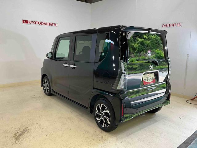 タントカスタムＸ　届出済み未使用車　ＬＥＤヘッドランプ　スマアシバックカメラ対応　ＬＥＤヘッドランプ　両側電動スライドドア　プッシュボタンスタート　キーフリー　アイドリングストップ　シートヒーター　ベンチシート　オートエアコン　オートライト　アルミホイール　ＡＢＳ（京都府）の中古車