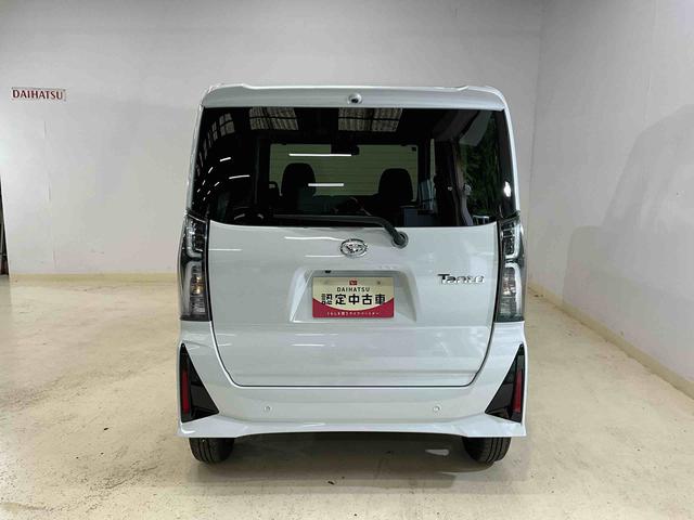 タントカスタムＸ　届出済未使用車ダイハツ認定中古車　予防安全機能スマートアシスト搭載　アイドリングストップ　オートライト　オートマチックハイビーム　ＬＥＤヘッドライト　電動格納ミラー　バックモニター　キーフリーキー　シートヒーター（京都府）の中古車