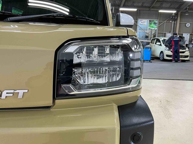 タフトＧスマアシ　電動パーキングブレーキ　前席両側シートヒーター　キーフリー　１６５／６５Ｒ１５インチタイヤ　アルミホイール　電動格納ドアミラー　ＬＥＤオートライト　ＬＥＤフォグランプ　オートエアコン（京都府）の中古車