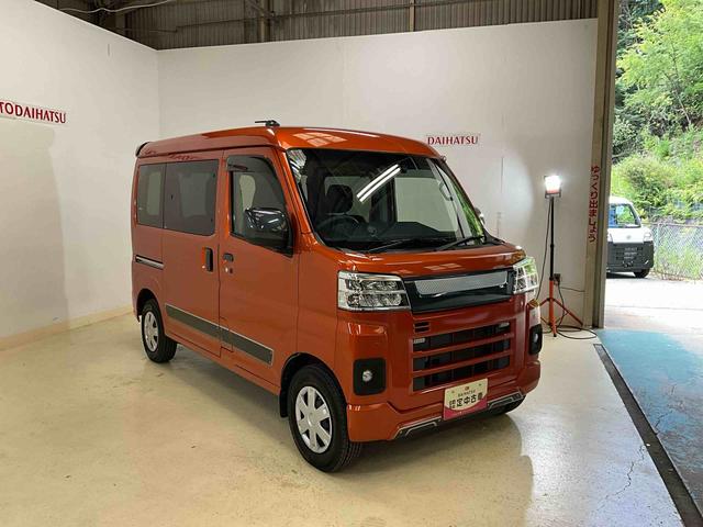 ハイゼットカーゴクルーズターボ　ナビ　バックカメラ　ＥＴＣ　ドラレコ　４ＷＤ４ＷＤ　スマートアシスト　ナビ　フルセグチューナー　バックカメラ　ブルートゥース対応　ＥＴＣ　ドライブレコーダー　プッシュボタンエンジンスタート　両側リヤパワースライドドア　ＬＥＤヘッドライト　ＡＢＳ（京都府）の中古車
