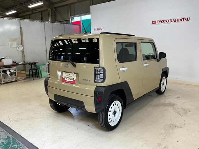 タフトＧターボ　４ＷＤ　オーディオレス　プッシュスタート４ＷＤ　オーディオレス　キーフリー　プッシュスタート　電動パーキングブレーキ　オートエアコン　オートライト　オートハイビーム　ＬＥＤヘッドライト（京都府）の中古車