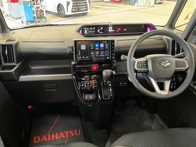 タントカスタムＲＳ　ディスプレイオーディオ　バックカメラ　ターボディスプレイオーディオ　バックカメラ　両側電動スライドドア　プッシュボタンスタート　キーフリー　アイドリングストップ　アルミホイール　ターボエンジン　シートヒーター　ベンチシート　オートエアコン（京都府）の中古車