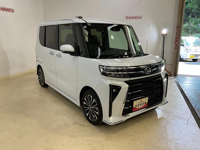 タントカスタムＲＳ　ディスプレイオーディオ　バックカメラ　ターボディスプレイオーディオ　バックカメラ　両側電動スライドドア　プッシュボタンスタート　キーフリー　アイドリングストップ　アルミホイール　ターボエンジン　シートヒーター　ベンチシート　オートエアコン（京都府）の中古車