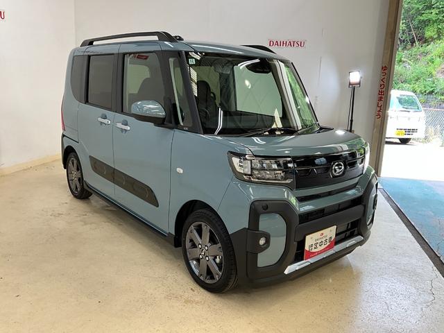 タントファンクロスターボ　届出済み未使用車　バックカメラ対応バックカメラ対応　プッシュボタンスタート　キーフリー　アイドリングストップ　両側電動スライドドア　ＬＥＤヘッドランプ　オートエアコン　シートヒーター　ターボエンジン　オートライト　ベンチシート　ＡＢＳ（京都府）の中古車