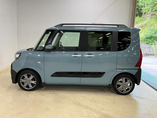 タントファンクロスターボ　届出済み未使用車　バックカメラ対応バックカメラ対応　プッシュボタンスタート　キーフリー　アイドリングストップ　両側電動スライドドア　ＬＥＤヘッドランプ　オートエアコン　シートヒーター　ターボエンジン　オートライト　ベンチシート　ＡＢＳ（京都府）の中古車