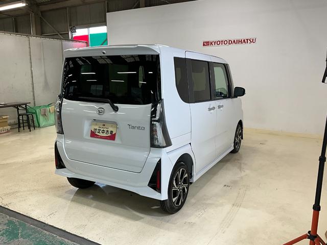 タントカスタムＸ　届出済み未使用車　スマートアシスト　２ＷＤスマートアシスト　プッシュボタンエンジンスタート　両側リヤパワースライドドア　バックカメラ　ＬＥＤヘッドライト　オートエアコン　オートライト　シートヒーター　アルミホイール　コーナーセンサー　ＡＢＳ（京都府）の中古車
