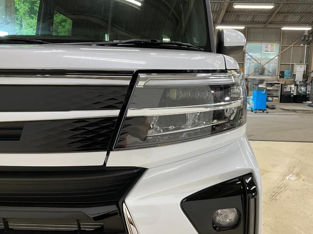 タントカスタムＸ　届出済み未使用車　スマートアシスト　２ＷＤスマートアシスト　プッシュボタンエンジンスタート　両側リヤパワースライドドア　バックカメラ　ＬＥＤヘッドライト　オートエアコン　オートライト　シートヒーター　アルミホイール　コーナーセンサー　ＡＢＳ（京都府）の中古車