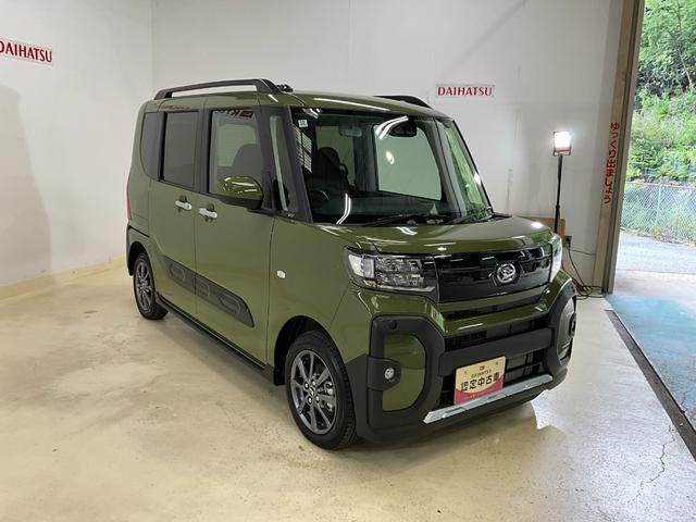 タントファンクロス　届出済未使用車　電動パーキングブレーキワンオーナー　衝突軽減ブレーキ　認定中古車　両側電動スライドドア　電動パーキングブレーキ　オートブレーキホールド機能　スマートキー　プッシュボタンスタート　オーディオレス車　ＬＥＤヘッドライト（京都府）の中古車