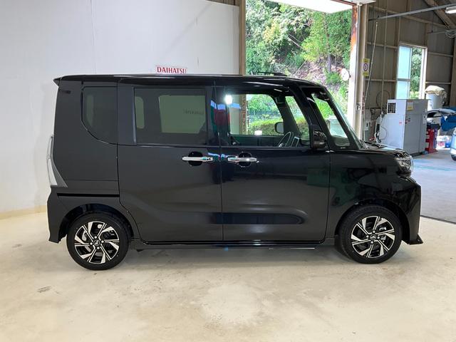 タントカスタムＸ　届出済み未使用車　両側電動スライドドア　スマアシバックカメラ対応　ＬＥＤヘッドランプ　アイドリングストップ　プッシュボタンスタート　キーフリー　両側電動スライドドア　シートヒーター　アルミホイール　オートエアコン　オートライト　スマアシ（京都府）の中古車