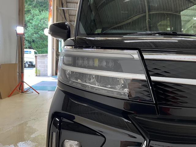 タントカスタムＸ　届出済未使用車ダイハツ認定中古車　予防安全機能スマートアシスト搭載　アイドリングストップ　オートライト　オートマチックハイビーム　ＬＥＤヘッドライト　電動格納ミラー　キーフリーキー　シートヒーター（京都府）の中古車