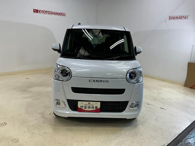 ムーヴキャンバスセオリーG パノラマモニターダイハツ認定中古車 予防安全機能スマートアシスト搭載 アイドリングストップ オートマチックハイビーム オートライト 電動格納ミラー LEDヘッドライト パノラマモニター キーフリーキー ABS(京都府)の中古車