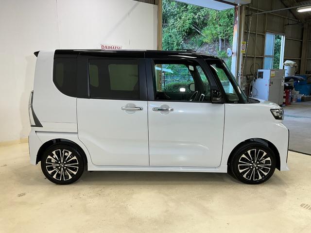 タントカスタムＲＳ　ターボ　ＬＥＤヘッドランプ　両側電動スライドバックカメラ対応　ＬＥＤヘッドランプ　両側電動スライドドア　プッシュボタンスタート　キーフリー　アイドリングストップ　アルミホイール　オートライト　オートエアコン　ベンチシート　シートヒーター（京都府）の中古車