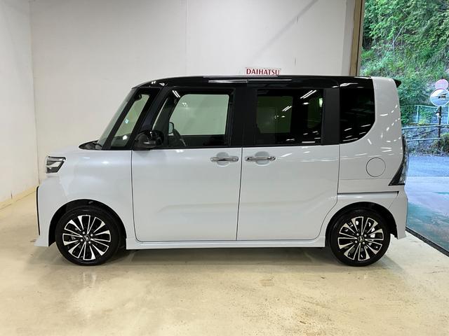 タントカスタムＲＳ　ターボ　ＬＥＤヘッドランプ　両側電動スライドバックカメラ対応　ＬＥＤヘッドランプ　両側電動スライドドア　プッシュボタンスタート　キーフリー　アイドリングストップ　アルミホイール　オートライト　オートエアコン　ベンチシート　シートヒーター（京都府）の中古車