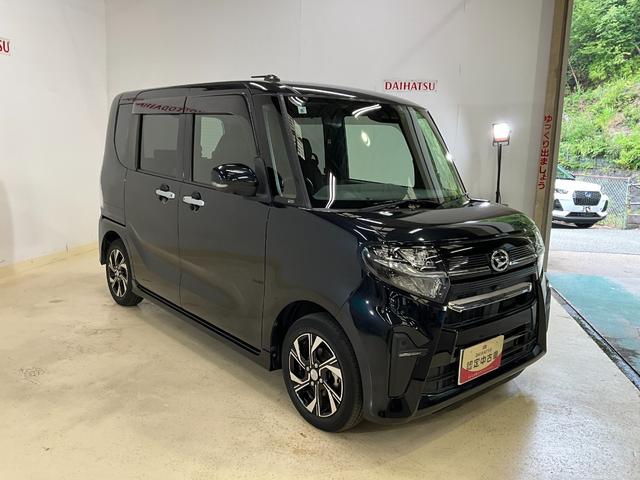 タントカスタムX ナビ付ダイハツ認定中古車 予防安全機能スマートアシスト搭載 アイドリングストップ オートマチックハイビーム オートライト 電動格納ミラー キーフリーキー パノラマモニター(京都府)の中古車