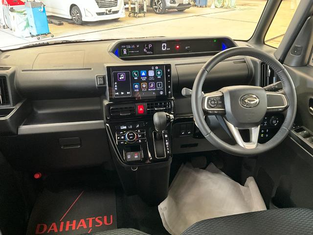 タントカスタムＲＳ　ディスプレイオーディオダイハツ認定中古車　予防安全機能スマートアシスト搭載　アイドリングストップ　オートライト　オートマチックハイビーム　電動格納ミラー　ＬＥＤヘッドライト　バックモニター　キーフリーキー　シートヒーター（京都府）の中古車