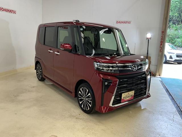 タントカスタムＲＳ　ディスプレイオーディオダイハツ認定中古車　予防安全機能スマートアシスト搭載　アイドリングストップ　オートライト　オートマチックハイビーム　電動格納ミラー　ＬＥＤヘッドライト　バックモニター　キーフリーキー　シートヒーター（京都府）の中古車