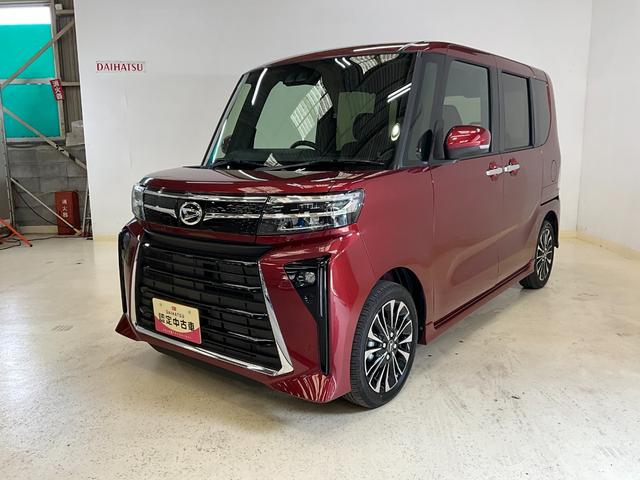 タントカスタムＲＳ　ディスプレイオーディオダイハツ認定中古車　予防安全機能スマートアシスト搭載　アイドリングストップ　オートライト　オートマチックハイビーム　電動格納ミラー　ＬＥＤヘッドライト　バックモニター　キーフリーキー　シートヒーター（京都府）の中古車