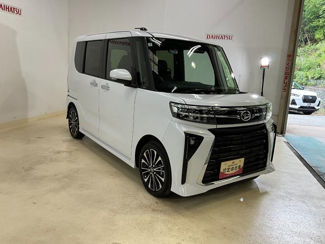 タントカスタムＲＳ　ディスプレイオーディオ付ダイハツ認定中古車　予防安全機能スマートアシスト搭載　アイドリングストップ　オートマチックハイビーム　オートライト　ＬＥＤヘッドライト　電動格納ミラー　キーフリーキー　シートヒーター　バックモニター（京都府）の中古車