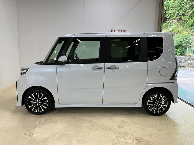 タントカスタムＲＳ　ディスプレイオーディオ付ダイハツ認定中古車　予防安全機能スマートアシスト搭載　アイドリングストップ　オートマチックハイビーム　オートライト　ＬＥＤヘッドライト　電動格納ミラー　キーフリーキー　シートヒーター　バックモニター（京都府）の中古車