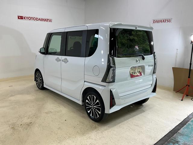 タントカスタムＲＳ　ディスプレイオーディオ付ダイハツ認定中古車　予防安全機能スマートアシスト搭載　アイドリングストップ　オートマチックハイビーム　オートライト　ＬＥＤヘッドライト　電動格納ミラー　キーフリーキー　シートヒーター　バックモニター（京都府）の中古車