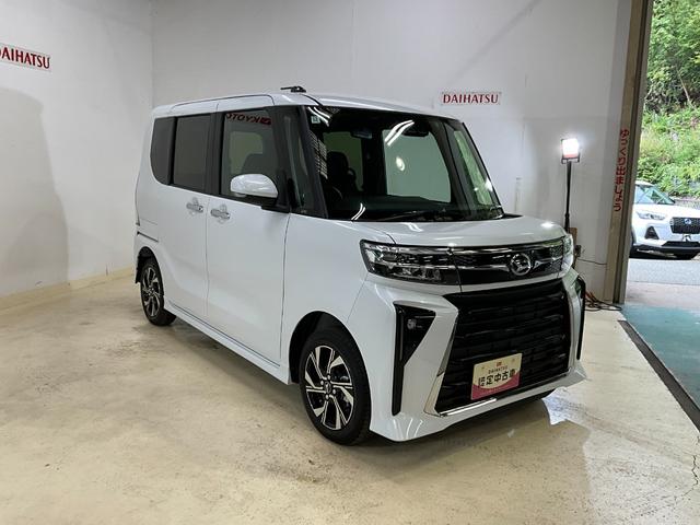 タントカスタムＸ　届出済み未使用車　スマートアシスト　バックカメラスマートアシスト　バックカメラ　プッシュボタンエンジンスタート　両側リヤパワースライドドア　シートヒーター　コーナーセンサー　オートエアコン　オートライト　ＬＥＤヘッドライト　アルミホイール　ＡＢＳ（京都府）の中古車