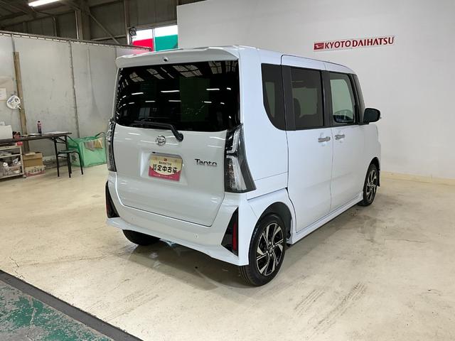 タントカスタムＸ　届出済み未使用車　スマートアシスト　バックカメラスマートアシスト　バックカメラ　プッシュボタンエンジンスタート　両側リヤパワースライドドア　シートヒーター　コーナーセンサー　オートエアコン　オートライト　ＬＥＤヘッドライト　アルミホイール　ＡＢＳ（京都府）の中古車