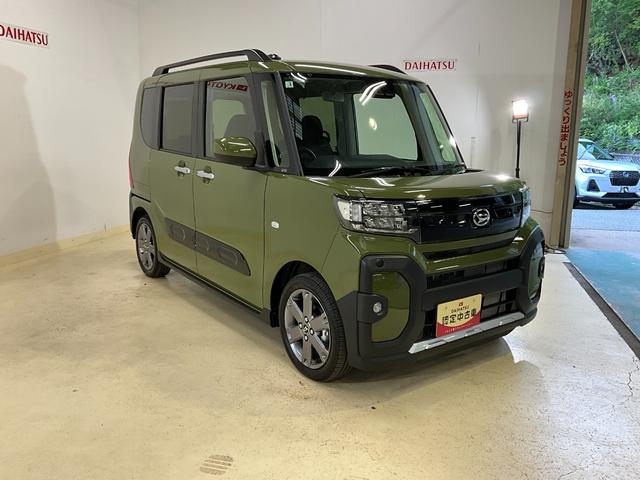 タントファンクロスターボ　届出済み未使用車　スマートアシストスマートアシスト　両側リヤパワースライドドア　ＬＥＤヘッドライト　バックカメラ　プッシュボタンエンジンスタート　コーナーセンサー　オートエアコン　アルミホイール　オートライト　シートヒーター　ＡＢＳ（京都府）の中古車
