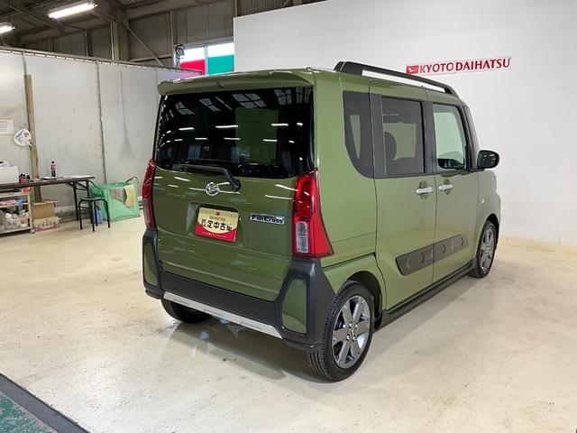 タントファンクロスターボ　届出済み未使用車　スマートアシストスマートアシスト　両側リヤパワースライドドア　ＬＥＤヘッドライト　バックカメラ　プッシュボタンエンジンスタート　コーナーセンサー　オートエアコン　アルミホイール　オートライト　シートヒーター　ＡＢＳ（京都府）の中古車