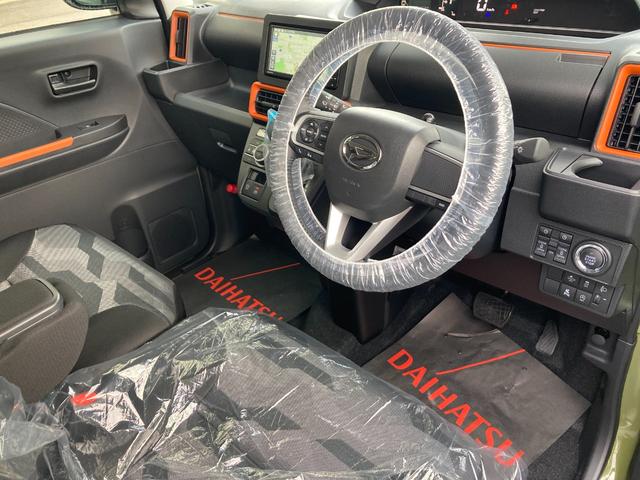 タントファンクロスターボ　届出済み未使用車　ナビ　スマートアシストナビ　フルセグチューナー　ブルートゥース対応　スマートアシスト　両側リヤパワースライドドア　ＬＥＤヘッドライト　バックカメラ　プッシュボタンエンジンスタート　コーナーセンサー　オートエアコン（京都府）の中古車