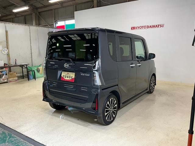 タントカスタムＲＳ　ターボ　スマートキー　電動パーキングブレーキワンオーナー　衝突軽減ブレーキ　認定中古車　ターボ　運転席助手席シートヒーター　両側電動スライドドア　電動パーキングブレーキ　オートブレーキホールド機能　オーディオレス車　プッシュボタンスタート（京都府）の中古車