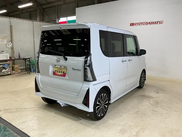 タントカスタムＲＳ　バックモニターダイハツ認定中古車　予防安全機能スマートアシスト搭載　アイドリングストップ　オートライト　オートマチックハイビーム　電動格納ミラー　ＬＥＤヘッドライト　シートヒーター　キーフリーキー　バックモニター（京都府）の中古車
