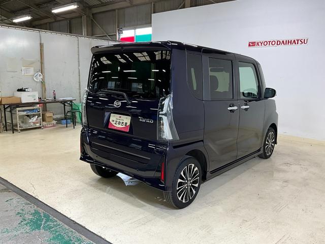 タントカスタムRS ターボ車 4WD オーディオレス バックカメラターボ車 4WD オーディオレス バックカメラ 両側電動スライドドア キーフリーシステム プッシュスタート 運転席助手席シートヒーター 電動パーキングブレーキ コーナーセンサー(京都府)の中古車