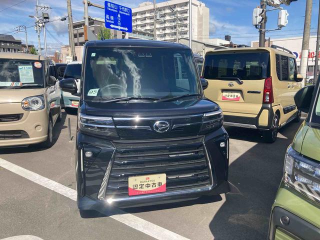 タントカスタムＲＳ　ターボ　両側リヤパワースライドドア　スマアシターボ　スマートアシスト　両側リヤパワースライドドア　プッシュボタンエンジンスタート　ＬＥＤヘッドライト　オートエアコン　オートライト　アルミホイール　コーナーセンサー　シートヒーター　バックカメラ（京都府）の中古車