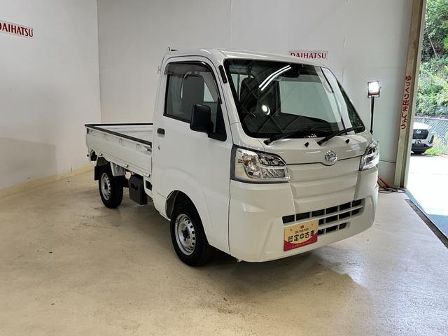 ハイゼットトラックスタンダードＳＡIIIｔワンオーナー　衝突軽減ブレーキ　認定中古車　カーペットマット・バイザー有　エアコン　パワステ　ミッション車　２ＷＤ　オートライト　ＡＭ／ＦＭラジオ　ドリンクホルダー（京都府）の中古車