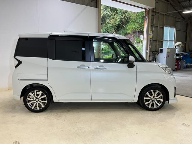 トールカスタムＧ　ターボ　ＳＡIIターボ車　７インチメモリーナビ　全方位カメラ　両側電動スライドドア　オートライト　ＥＴＣ　アルミホイール　キーフリーシステム　プッシュスタート（京都府）の中古車